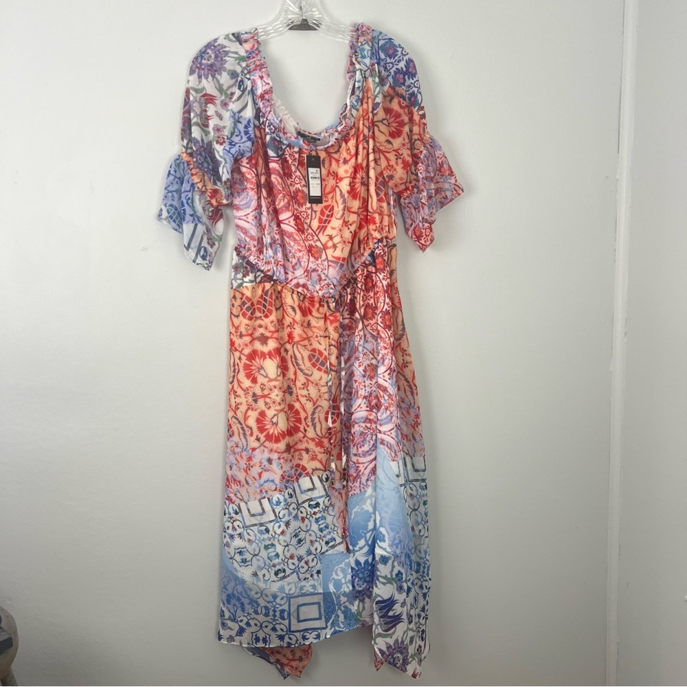 City Chic NWT Cassia Dress Sharkbite Hem